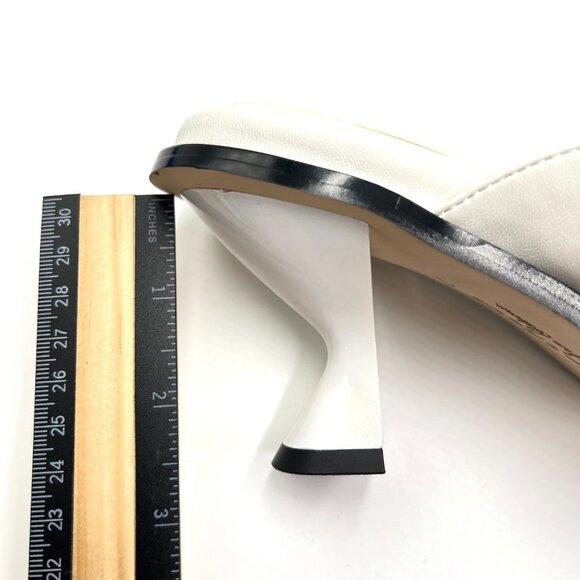 Circus NY Sam Edelman Size 7 Frances White Heels Mules Sandals Shoes - Picture 15 of 15